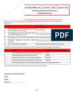 Emergency Evacuation Drill Action Plan