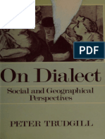On Dialect - Social and Geographical Perspectives