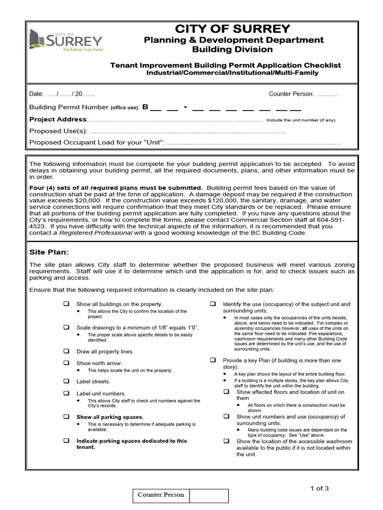 Tenant improvement application checklist download free pdf stairs