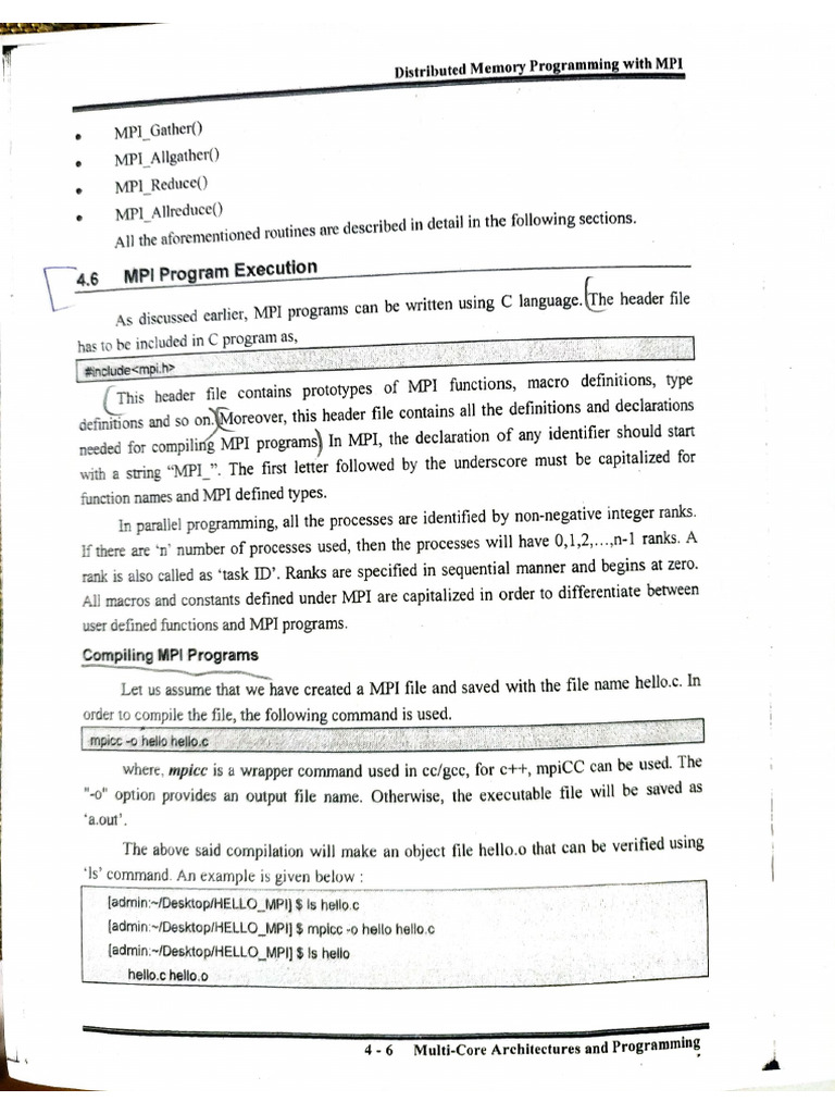 Mpi Program Execution | PDF