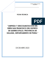 Memoria Mantenimeinto de Calles Santa Victoria, Nva Esperanza y Nvo