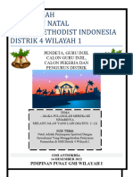 Gema Natal PDT Gi Distrik 4 Wilayah 1 GEREJA METHODIST INDONESIA Natal