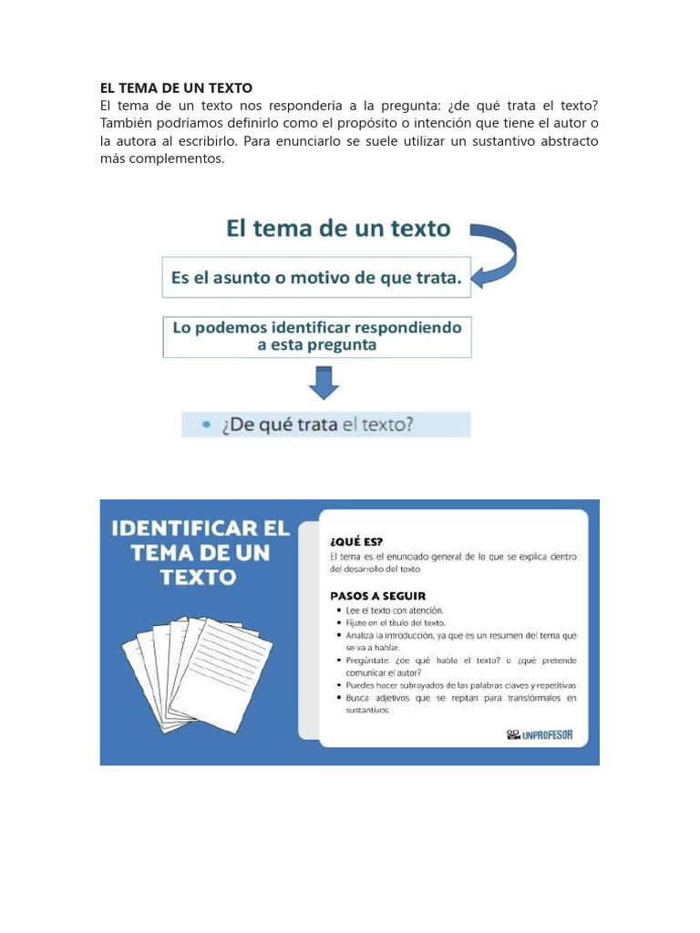EL TEMA DE UN TEXTO | PDF | Imperio ruso | Parasitismo