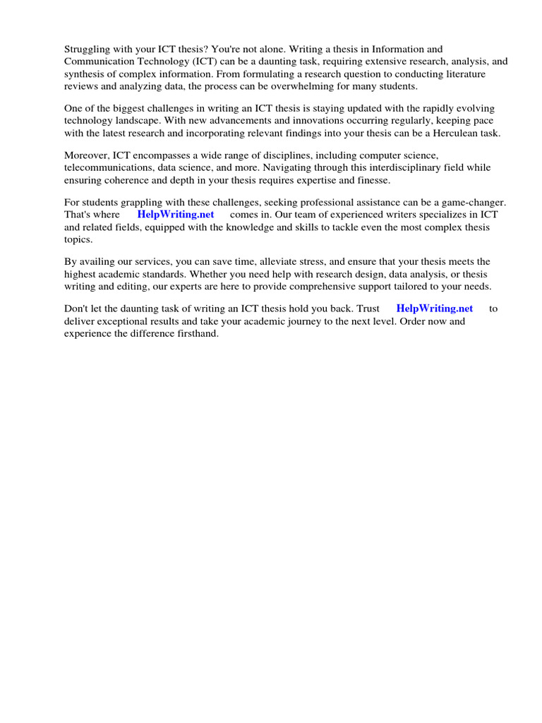 Thesis Ict Pdf Educational Technology Learning