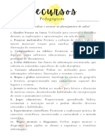 Lista de Recursos Pedagógicos