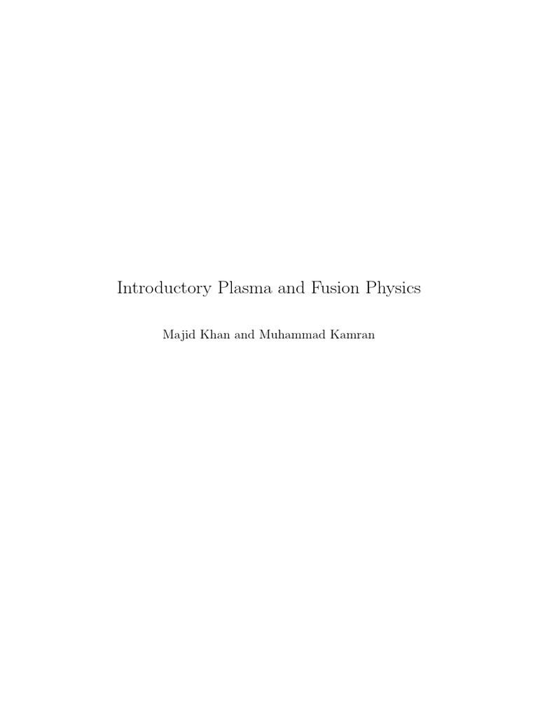 Plasma Book 3 | PDF | Magnetic Field | Force