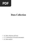 Ch8 - Methods of Data Collection