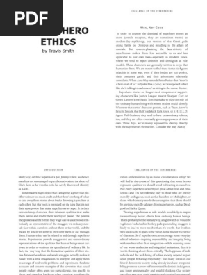 Superhero Ethics