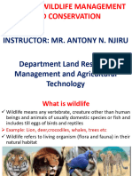 Wild Life Management Conservation