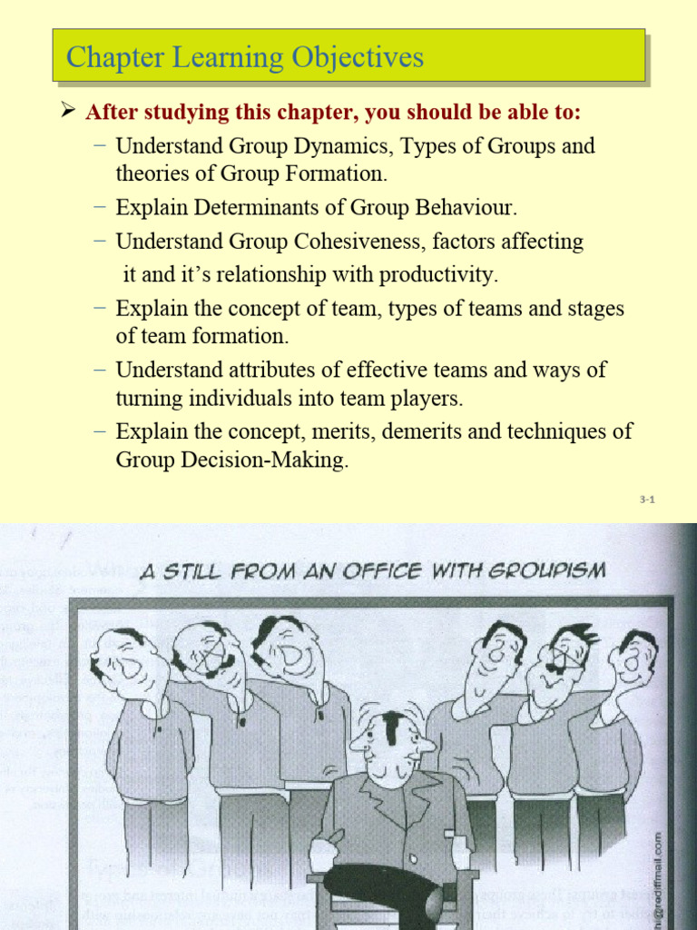 Unit3 (Group Dynamics) PDF Group Cohesiveness Decision Making