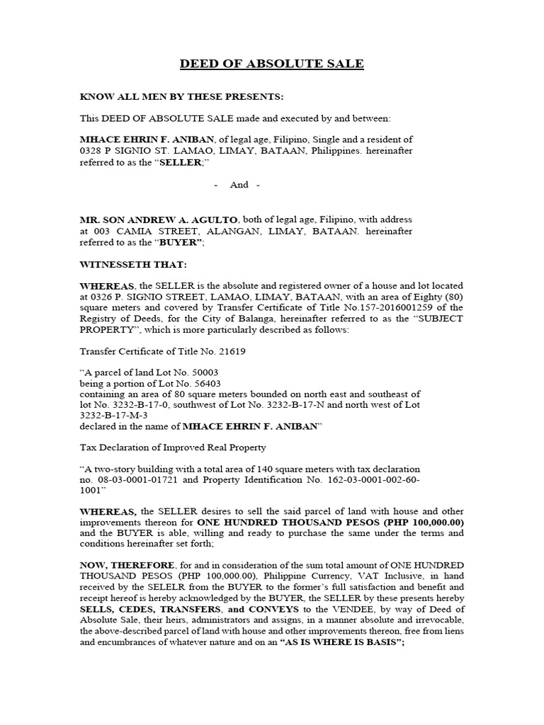 aniban-mhace-ehrin-deed-of-sale-download-free-pdf-deed-land-lot