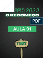 AULA 01 - Enem 2023 - O Recomeço