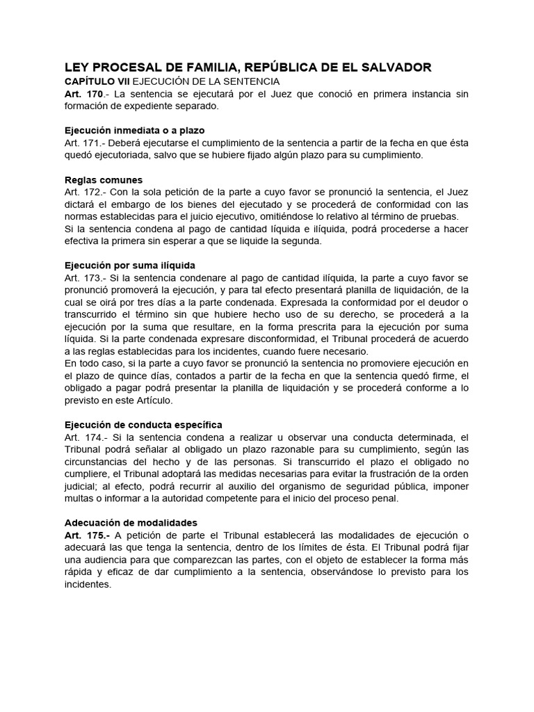 Ejecución de Sentencias en Derecho Familiar | PDF | Sentencia (ley ...