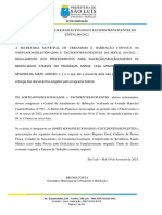 2724 Semad - Lista de Sorteados Que Nao Entregaram Documentos Residencial Mato Grosso