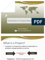 Introduction to Project Management