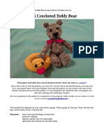 Mini Crocheted Teddy Bear