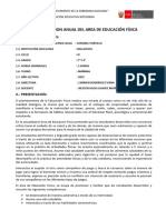 Prog. Anual Educ. Fisica 3° y 4° Grado