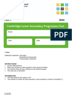 Cls-Progression Stage 7 - 2024 - Paper-2 (M)