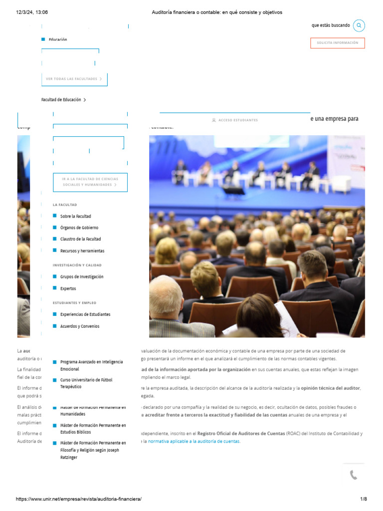 Auditoría Financiera O Contable En Qué Consiste Y Objetivos Pdf