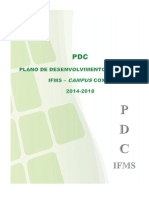 Plano de Desenvolvimento Do Campus Coxim Anexo Resolucao 093 16