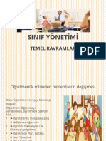 Sinif Yonetimi Temel Kavramlar