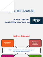 Maliyet Analizi