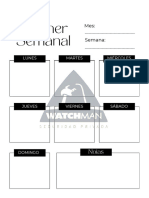 Planner Semanal: Mes: Semana