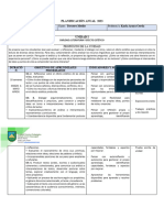 Planificación Lengua y Literatura Tercero 2023