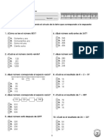 Prueba Diagnóstica 3º Matemáticas (2011)