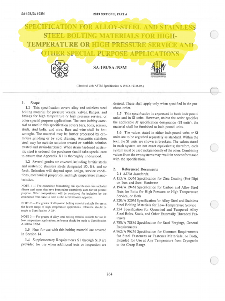 A193 B7 Codes | PDF