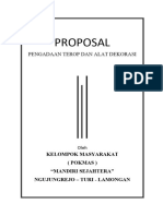 Proposal Pengadaan Terop Dan Alat Dekorasi