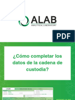 Modelo de Llenado de Cadena de Custodia