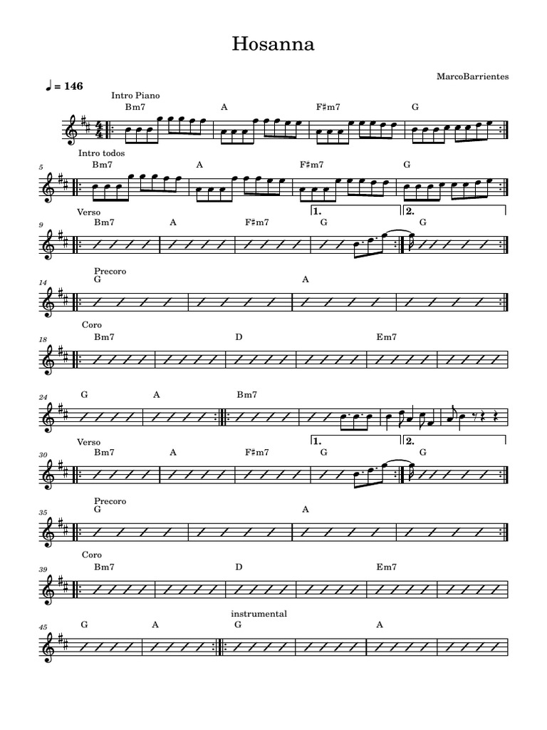 Hosanna | PDF