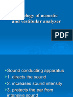7.1 Auditory Vestibular Analyser