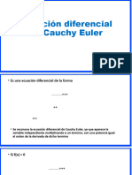 Ecuación Diferencial de Cauchy Euler