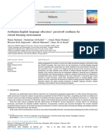 Jordanian English Language Educators' Perceived Readiness For Virtual Learning Environment