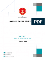 Samsun Bafra Belediyesi 2022 Yılı Sayıştay Raporu