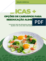 Dicas + Opções de Cardápios para Reeducação Alimentar