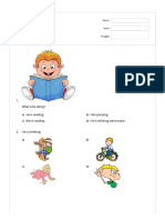 Present Continuous Tense