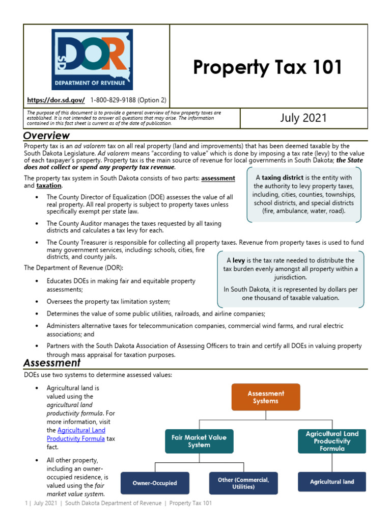 South Dakota Property Tax 101 | PDF | Taxes | Property Tax