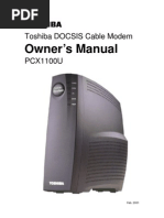 Owner's Manual: Toshiba DOCSIS Cable Modem