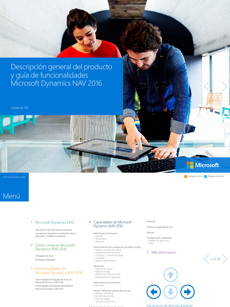 Funcionalidades de Microsoft Dynamics NAV 2016 | PDF | Usuario ...