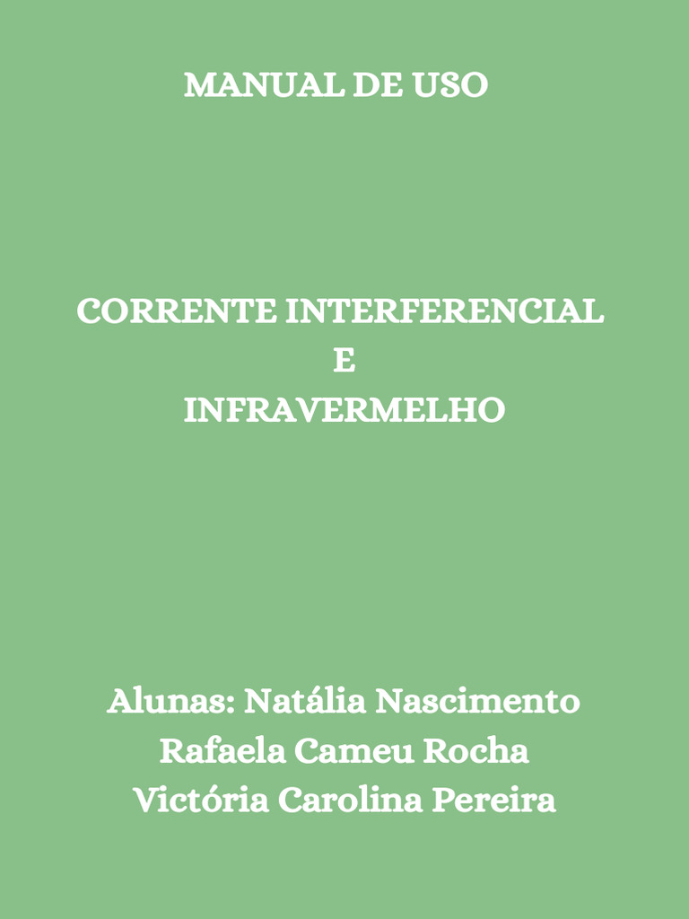 Manual de Uso | PDF | Infravermelho | Dor