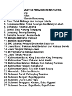 Pakaian Adat 38 Provinsi Di Indonesia