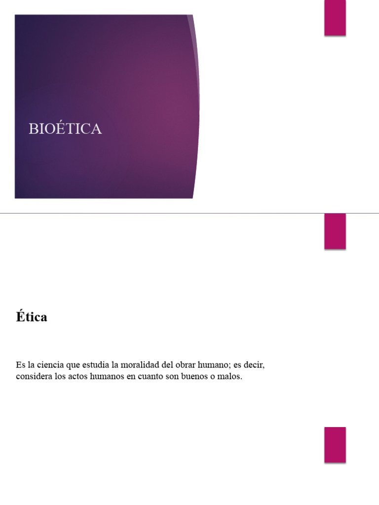 Introducción a la Bioética y su Relevancia | PDF | Bioética | Moralidad