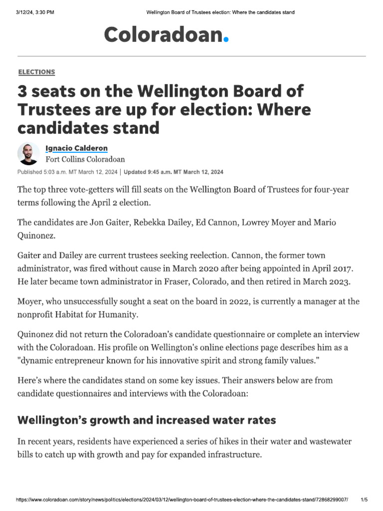 Coloradoan Article 03 | PDF