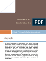 Ciência Política e Relações Internacionais: Instituições Da UE Docente: Liliana Reis