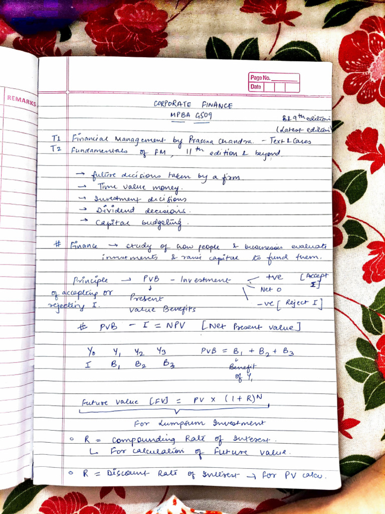 Finance Notes | PDF