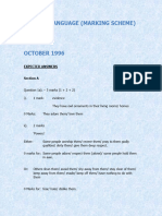 Marking Scheme October 1996 Paper 2