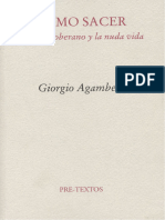 Homo Sacer. El Poder Soberano y La Nuda Vida - Giorgio Agamben - 1998 - Pre-Textos - 9788481912067 - Anna's Archive